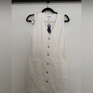 Sleeveless White Vest Dress NWT